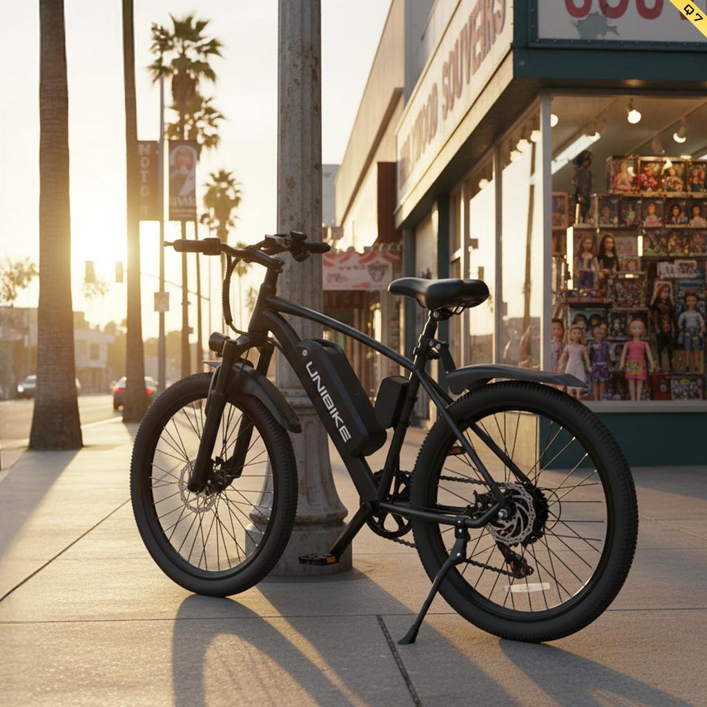 Unibike Q7 26" Electric Bike for Adults, 36V 10Ah Battery, 250W, 7-Speed