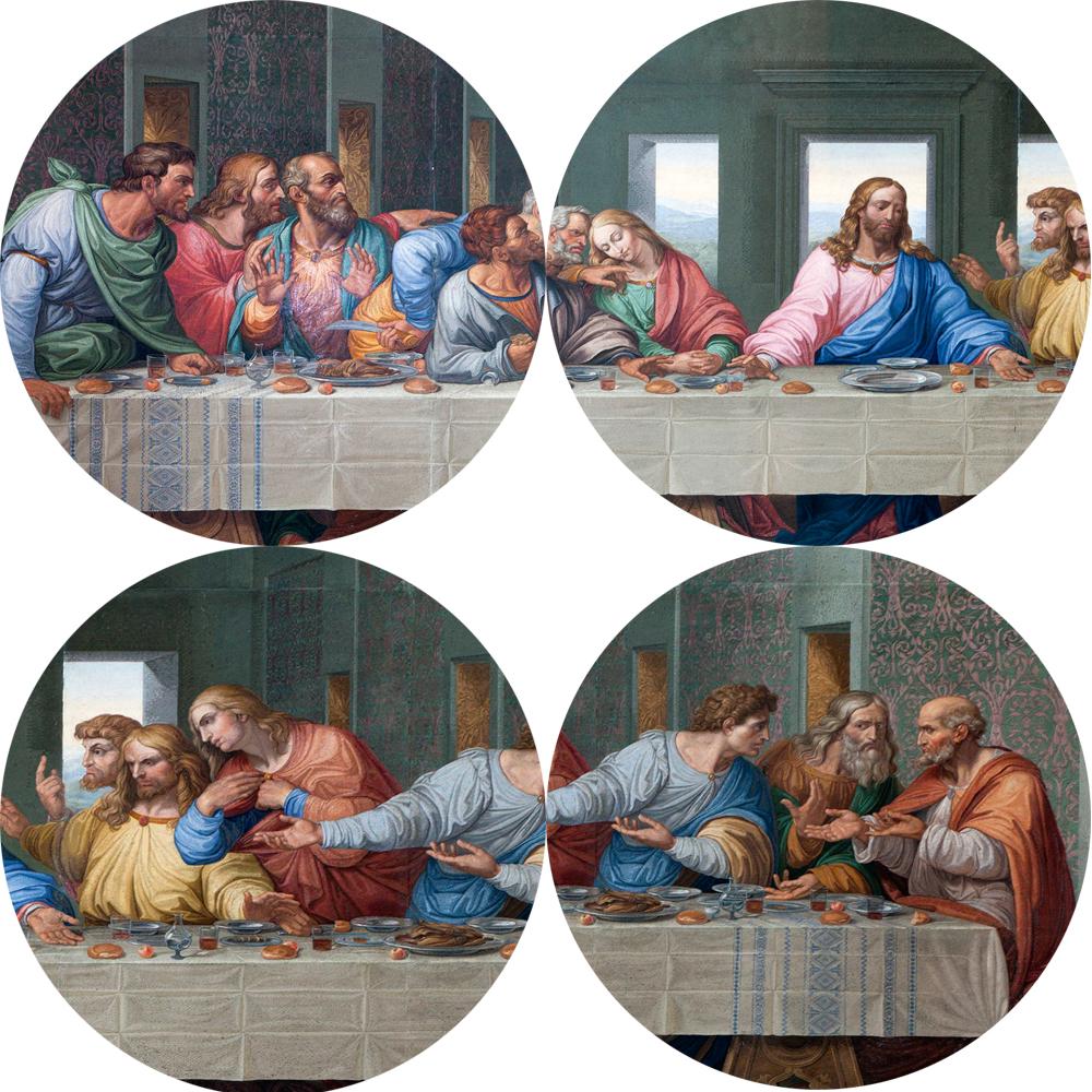Last Supper Reproductions Canvas Painting Christian Posters and Prints Street Wall Art Pictures Living Room Home Decor No Frame