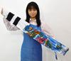 Hidemitsu Doll Workshop Miniature Koinobori (Carp Streamer) "Hiryuhikari" 1.1m Full Set with Stand and Mounting Brackets (ZC6551A)