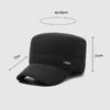 Men's Winter Middle-Aged and Elderly Woolen Flat Cap Outdoor Coldproof Thick Ear Protection Warm Cap