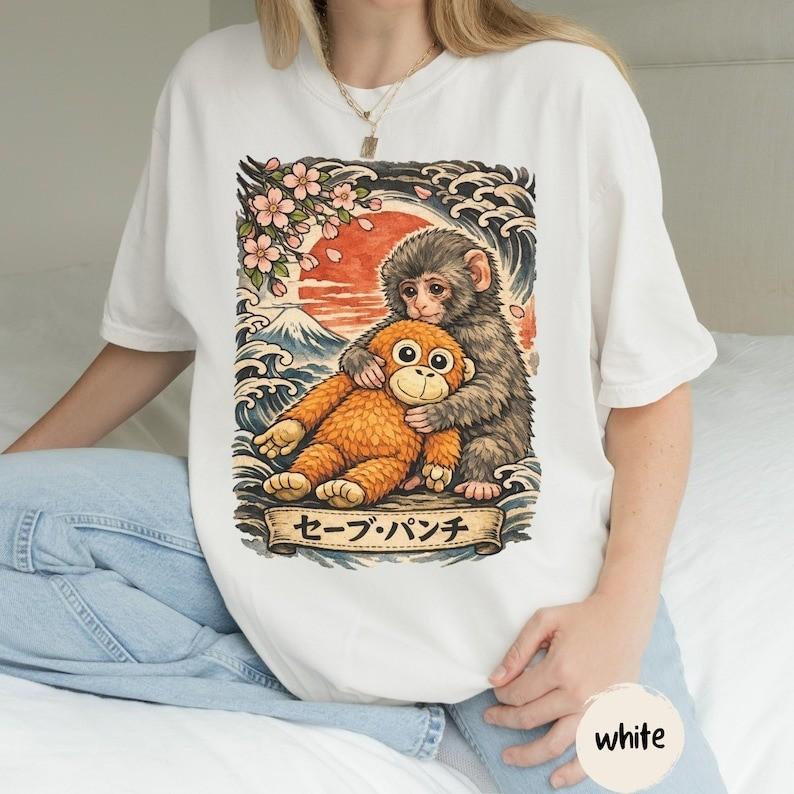 Punch Monkey Shirt Viral Monkey Meme Tee Save Punch Trending Monkey Design Unisex T-Shirt