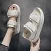 Z Женские легкие нескользящие спортивные тапочки/сандалии на толстой подошве, увеличивающие рост, для мужчин и полускользящие туфли с отверстиями