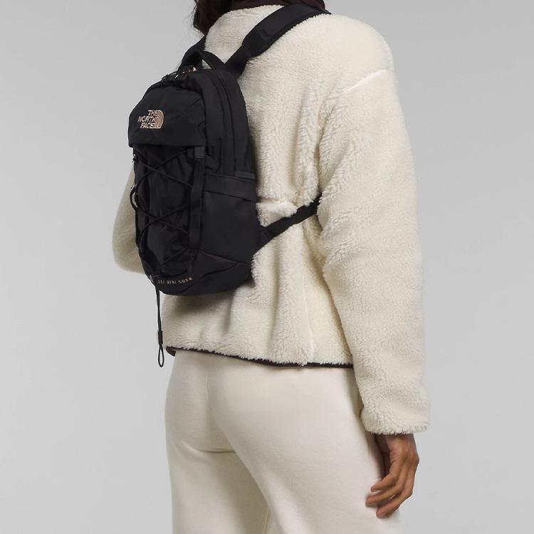 The North Face 8л Спортивная Повседневная Сумка на Молнии с Регулируемым Плечевым Ремешком для Улицы Женская сумка Черная NF0A81EB7ZQ