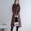 Women Parka Coat Autumn Winter Thicken Warm Hooded Coat Ladies Slimming  Lengthen Padded Jacket with Pocket Outerwear