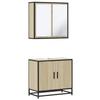 VidaXL Ensemble De Meubles De Salle De Bain 2 Pcs Chêne Sonoma, Armoire De Rangement, Armoire De Bain, Meuble De Toilette 3300886