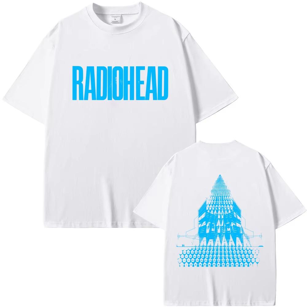 Radiohead Возвращение в Дорогу Европейский Тур Футболки Мужские Женские Хип-Хоп Рок Футболка Мужская Мода Футболки Оверсайз Уличная Одежда