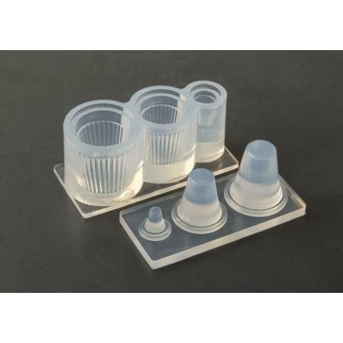 Kamejima Shoten Clay Jewelry Mold, Retro Glass (Stripe), 3D Hobby Tool, 1162