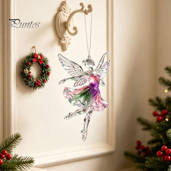 Festive Party Supplies 2Pcs Glitter Ballet Girl Keychain, 2D Acrylic Hanging Pendant for Bag Backpack, Sparkling Ornaments Trees Dancer Car