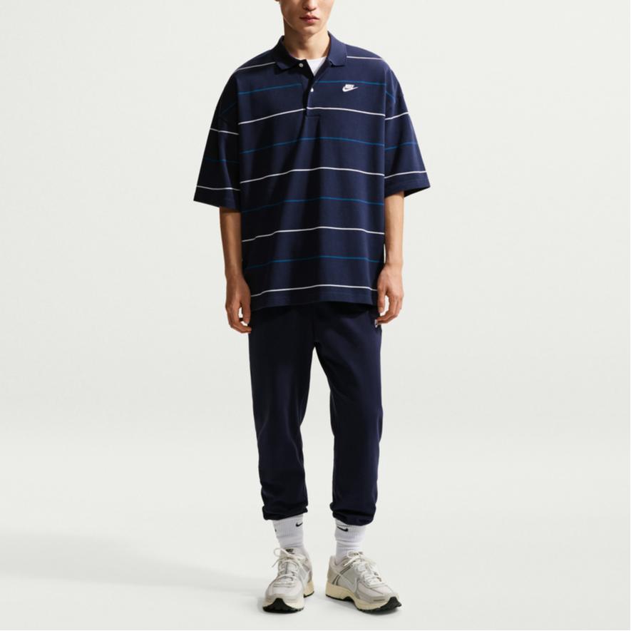 Nike Клубная мужская полоскатая хлопковая футболка с коротким рукавом AS M NK OS tops IF0737-451