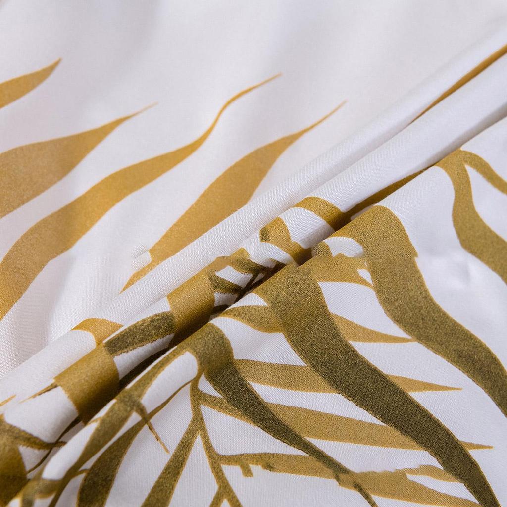 Универсальный для всех сезонов, 3 шт./компл., домашний текстиль, постельное белье с принтом, перламутровая паста, позолоченная наволочка, пододеяльник, комплект из трех предметов