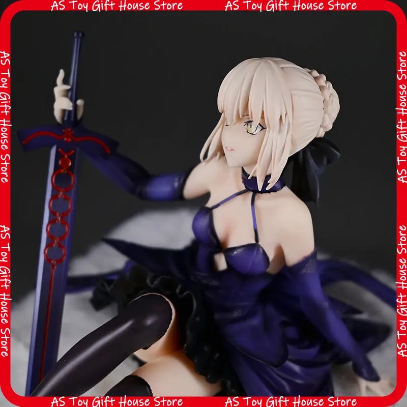 Black Lancer Artoria Pendragon Alter Gk Pvc Anime Figure Elegant Female Character Collectible Statue Desktop Ornament Gift