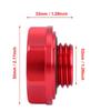 Car Oil Filler Cap Corrosion-Resistant T6061 Aluminum Alloy Engine Fuel Tank Cap Universal for Car Oil Cover Car Accessories