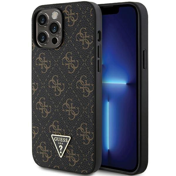 Guess Guhcp14Lpg4Gpk Iphone 14 Pro 6.1 Czarny/Black Hardcase 4G Triangle Metal Logo