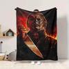 1PC Horror Character, Samhain1992 Blanket Lightweight Flannel Throw Blanket for Sofa, Bed, Travel, Camping, Livingroom, Office, Couch