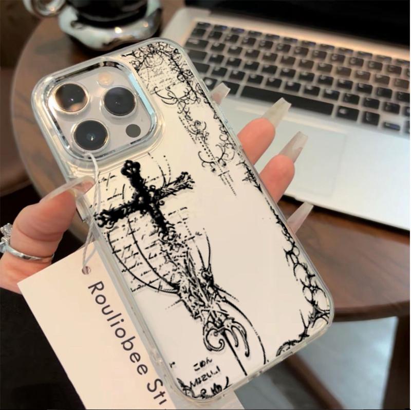 Крутой Темный Готический Крест Чехол Для infinix Hot 50 pro Plus 40 30i 30 Play Note50 Smart 10 8 pro 7 TECNO SPARK 10C 30C GO 2025