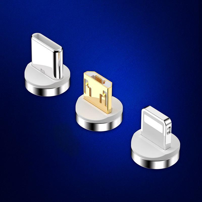 Сверхбыстрый магнитный зарядный кабель 5А: Мощное магнитное зарядное устройство 3 в 1 для устройств Apple, OPPO, Huawei и Android.