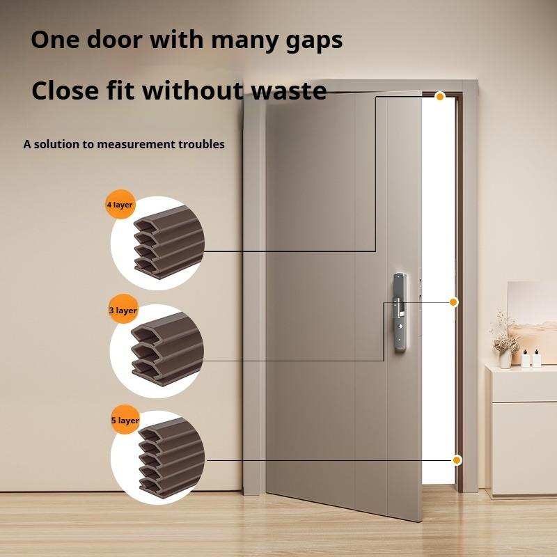 Xiaomi 6M TPE Self-adhesive Sealing Strip Adjustable Size Insulation Soundproof Door Stop Window Gap Weather Stripping Multi-layer Seal