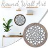 Гостиная Круглый Эстетический Декор Комнаты Деревянный Висячий Орнамент Круглая Стена Искусство Наследие Домашняя Комната
