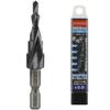 Nesect Step Hex Titanium Impact Compatible In Drill, 6.35mm Shank, Coated, [Made Japan] (2-Flute, 4-12mm, 5-Step)