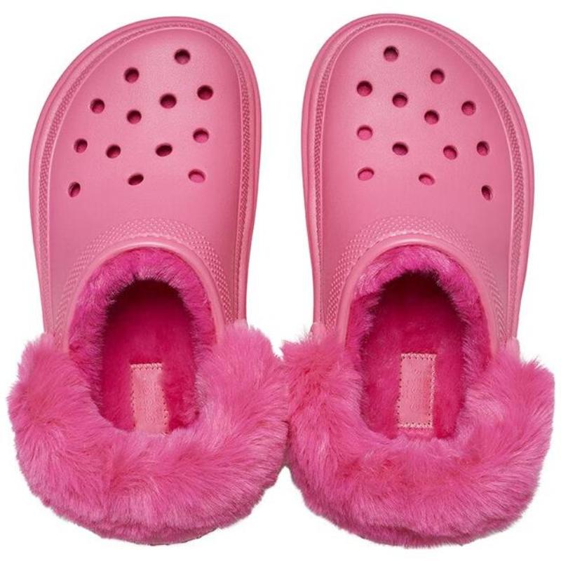 Crocs Женские сандалии-клоги Stomp с подкладкой 'Hyper Pink'