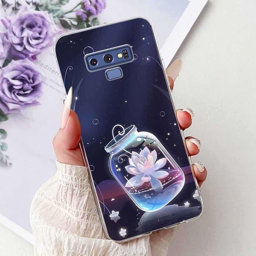 Прозрачный чехол для Samsung Note9 Милый Кот Модный Роскошный Расписной Мягкий Чехол для Телефона для Samsung Galaxy Note 9 Case SM-N9600 SM-N960F