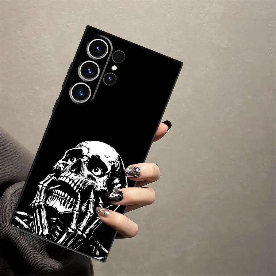 Скелетный чехол для Samsung Galaxy S26 Ultra S24 S23 Note 20 8 9 10 S25 Plus S20 Ultra S10 S9 S21 FE Funda Чехол для телефона