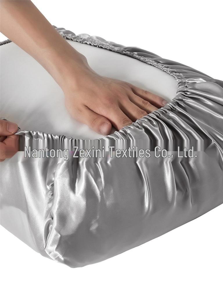 Наволочка из искусственного шелка на резинке - Доступны разные цвета