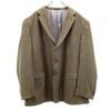 Check Pattern Tailored Jacket 52L Brown LONDON Men's Used