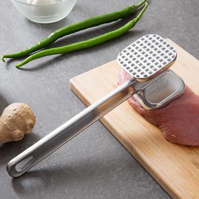 Бытовой двусторонний молоток для мяса из алюминиевого сплава, молоток для стейков, размягчитель говядины, кухонный аксессуар