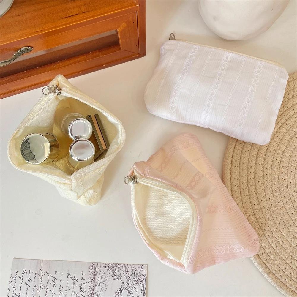 Новая мини-косметичка-пенал в полоску для помады, кошелек для мелочи, милая женская косметичка-органайзер, сумка для хранения гигиенических прокладок