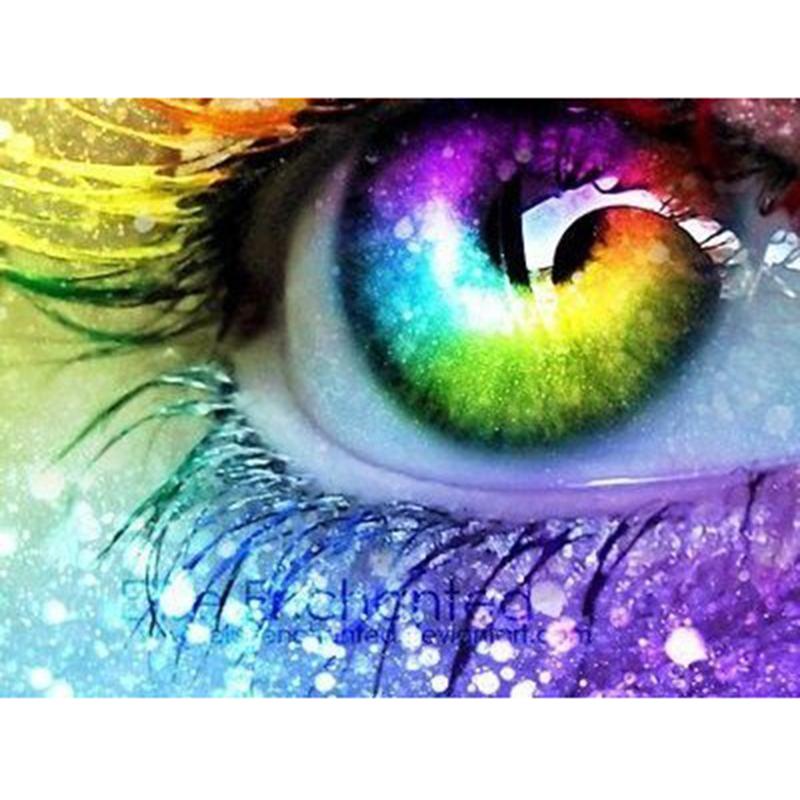 Глаз бабочка DIY 5D алмазная живопись полный круглый смолы мультфильм Алмазная вышивка крестиком стразы мозаика домашний декор