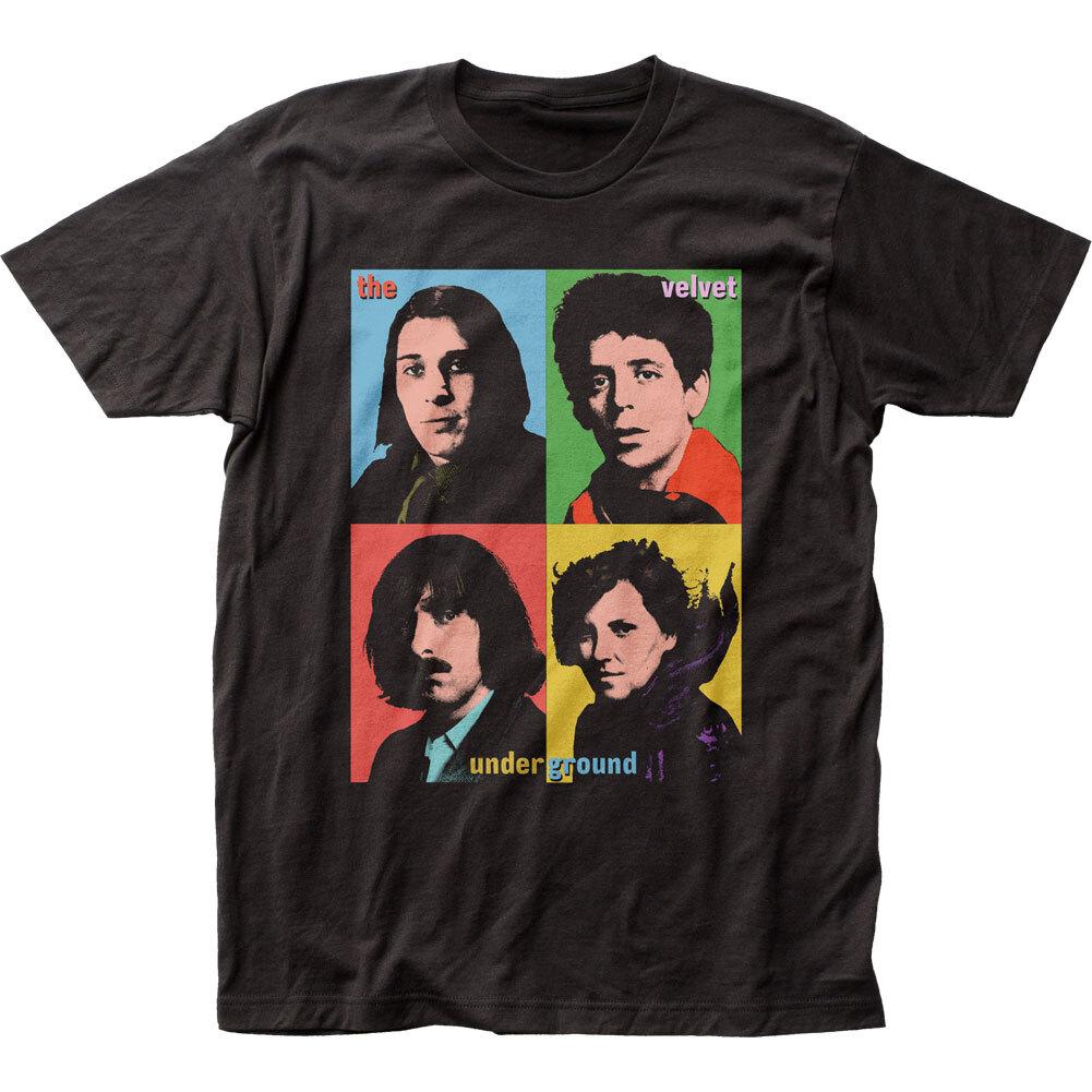 Velvet Underground Поп-арт 1 Футболка Мужская Лицензированная Рок-н-ролл Ретро Футболка Черная