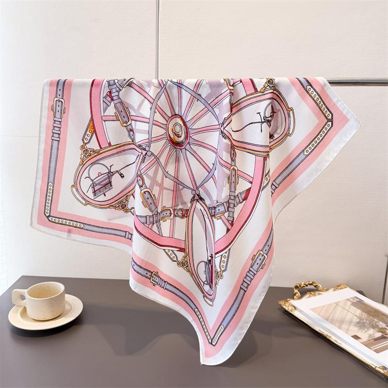 Горошек Стиль Елочка Узор Хлопок И Лен Маленький Квадратный Шарф Шелковый Шарф Имитация Бархата Головной Платок Шаль Шарф для Защиты от Солнца Женский Шарф