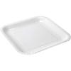 Strix Design Disposable Square Paper Plates, 1200 count (24 packs of 50 plates each) [Case Sold], 23cm, White, Water and Oil Resistant, Stain Resistan