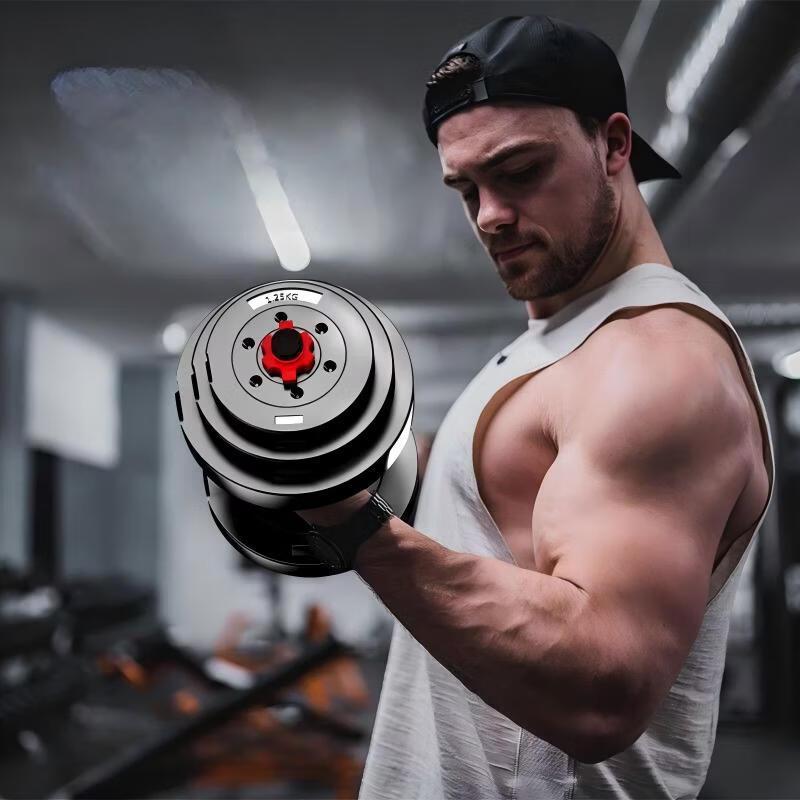 WEZHO Adjustable Dumbbell & Barbell Set