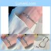 Sophisticated Alloy Moon And Star Crystal Bracelet Delicate Zircon Jewelry
