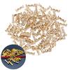 100Pcs Brass Copper 0.5-1.5Mm2 Crimp Electrical Connector Wire Terminal Kit