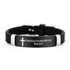 Silicone Material Family Friendship Bracelet ID Wristband Christian Bracelet  Christian Gifts
