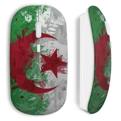 Souris Sans Fil - Drapeau Algérie - USB - Compatible Mac Et PC - Couleur Verte - Technologie Sans Fil