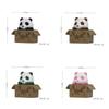 Animal Panda Pvc Figurine Set With Cardboard Box Style For Kids And Collectors