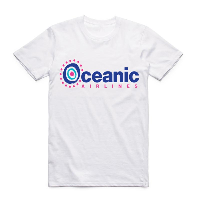 2026 Summer Fashion Oceanic Airlines Men T Shirt Tall Novelty Print O Neck T-shirt Cool Short Sleeve Men's Clothing