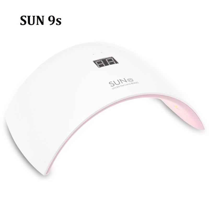 SUN9S 24 Вт УФ-светодиодная лампа для ногтей 110-240 В Сушилка для ногтей УФ-лампы Маникюрный инструмент