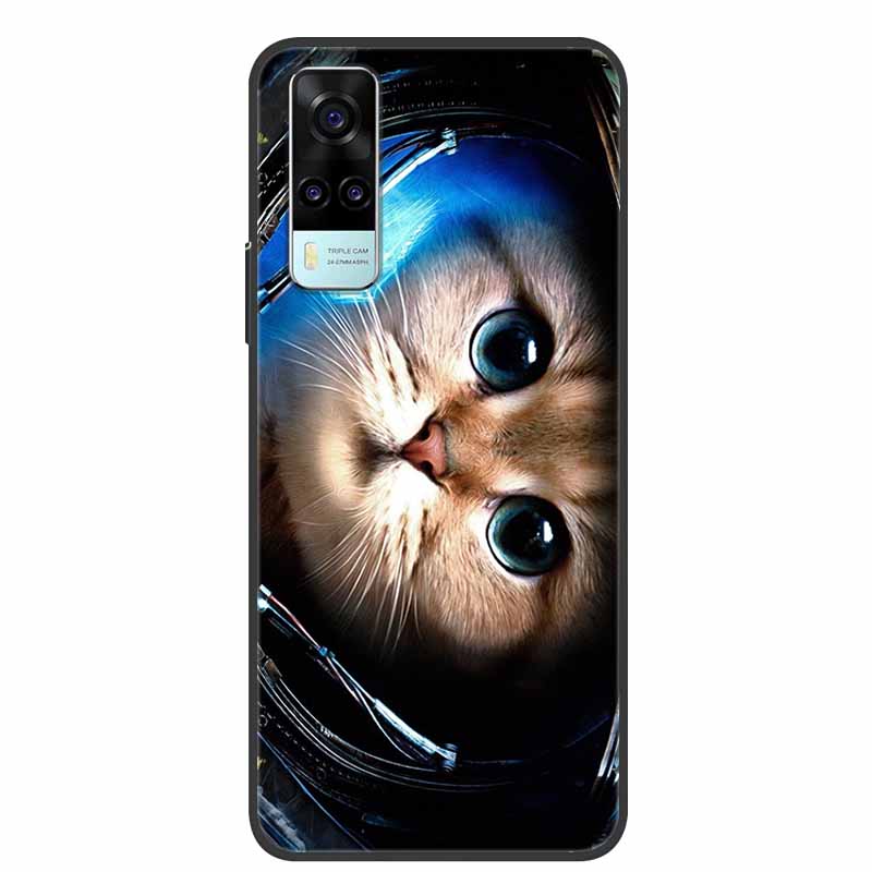 Чехол для Vivo Y53s 4G Животные Мягкий Силикон ТПУ Задняя Крышка Чехол для Телефона для Vivo Y31 2021 Funda для Vivo Y53 s Y 31 Роскошный Coque