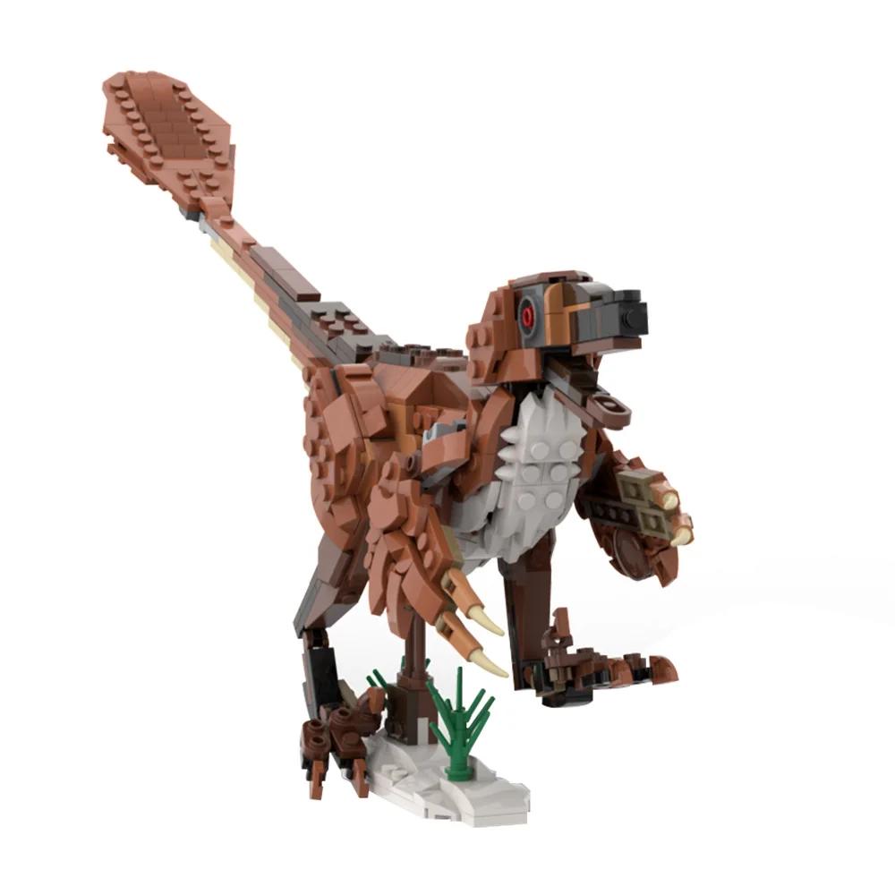 MOC Велоцираптор монгольский Строительные Блоки Игрушки Подарок