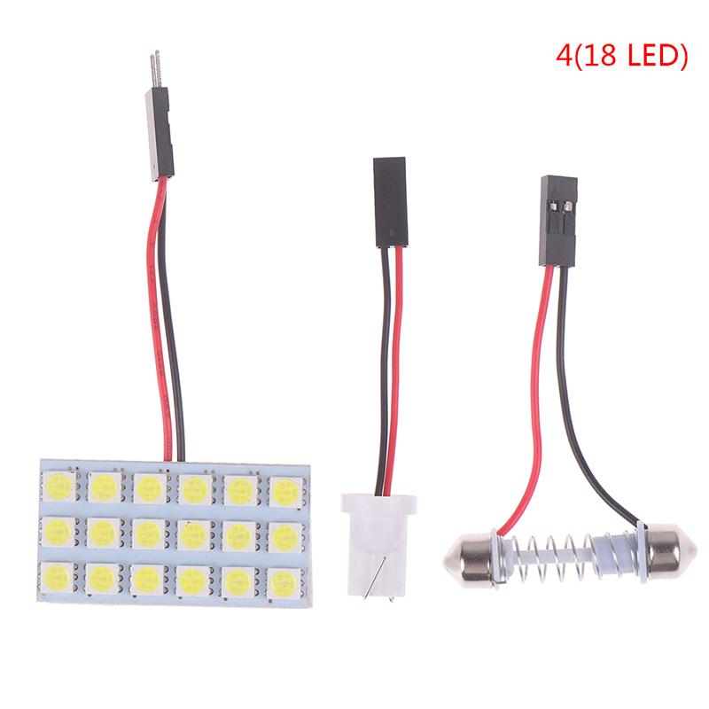 Car Interior 5050 Led White Light Smd Lamp Panel T10 Festoon Dome Ba9S 12V 5W