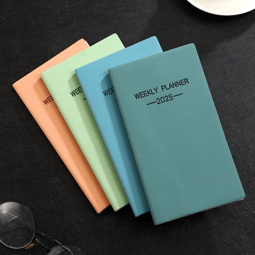 A6/A7 2025 Agenda Book English Daily Weekly Monthly Planner 2025 Planner Notebook  School Office