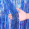 Party Decoration Luxury Crystal Curtain Flash Line Shiny Tassel String Door Curtain Window Room Divider Home Decoration MIT