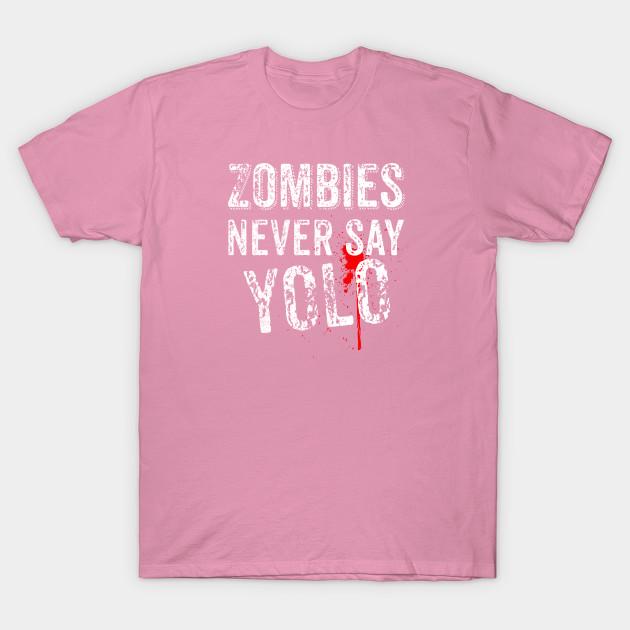 Футболка женская Zombies Never Say Yolo Harajuku Print Kawaii футболка летняя женская футболка с коротким рукавом топ