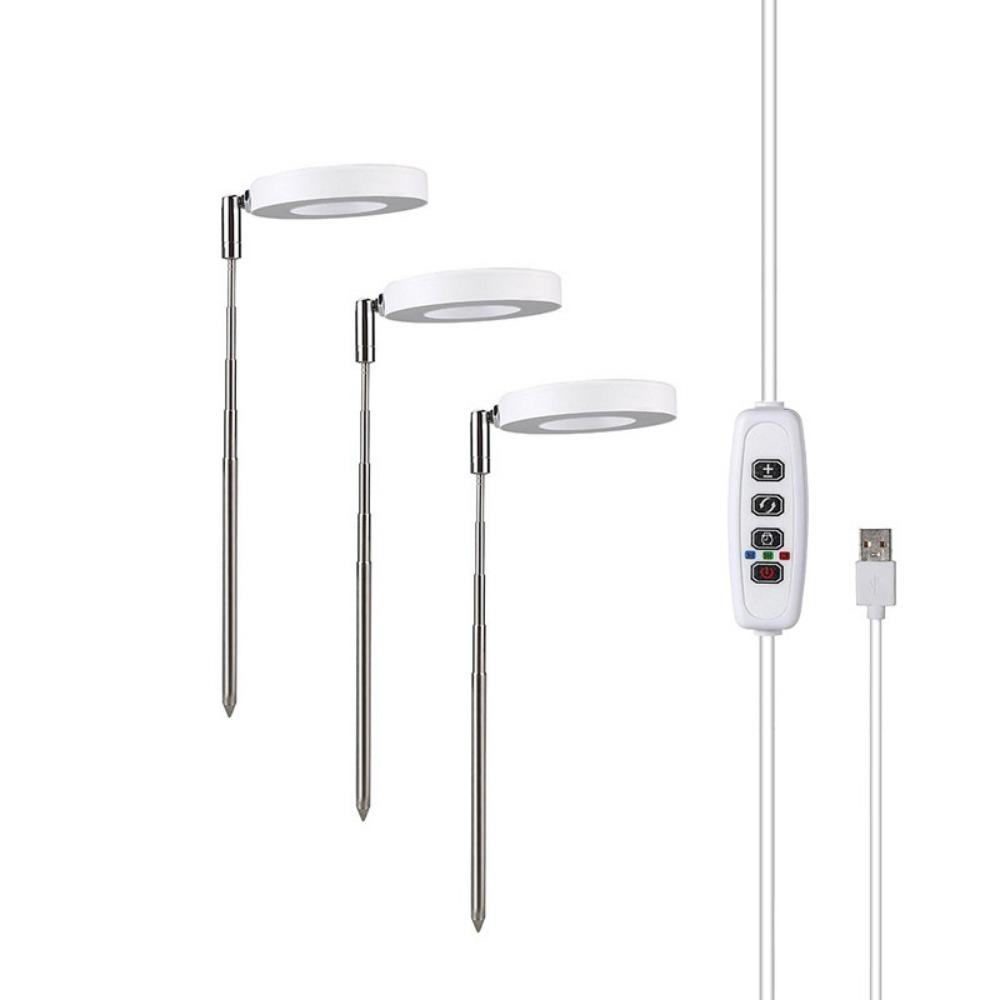 Регулируемая по высоте лампа для выращивания растений с основанием 1/2/3/4 головки потолочная кольцевая лампа для выращивания растений Главная