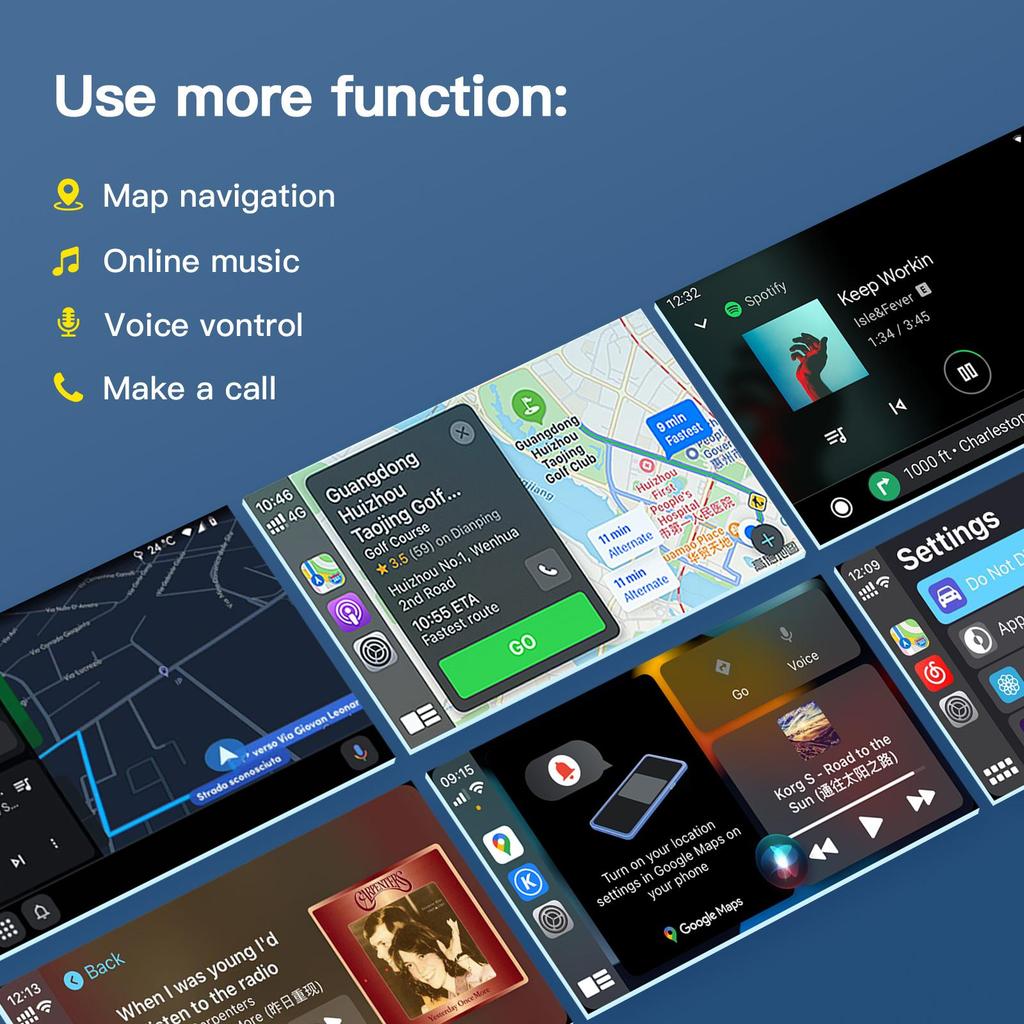 Беспроводной CarPlay Android Auto Для TOYOTA Auris Yaris Avensis RAV4 Prius C-HR Corolla Camry Декодер, Airplay Mirror Cast,